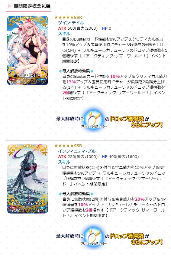 FGO日版 北極夏日世界活動卡池介紹(泳裝斯卡蒂) - Fate/Grand Order | Japanese - QooApp User Notes