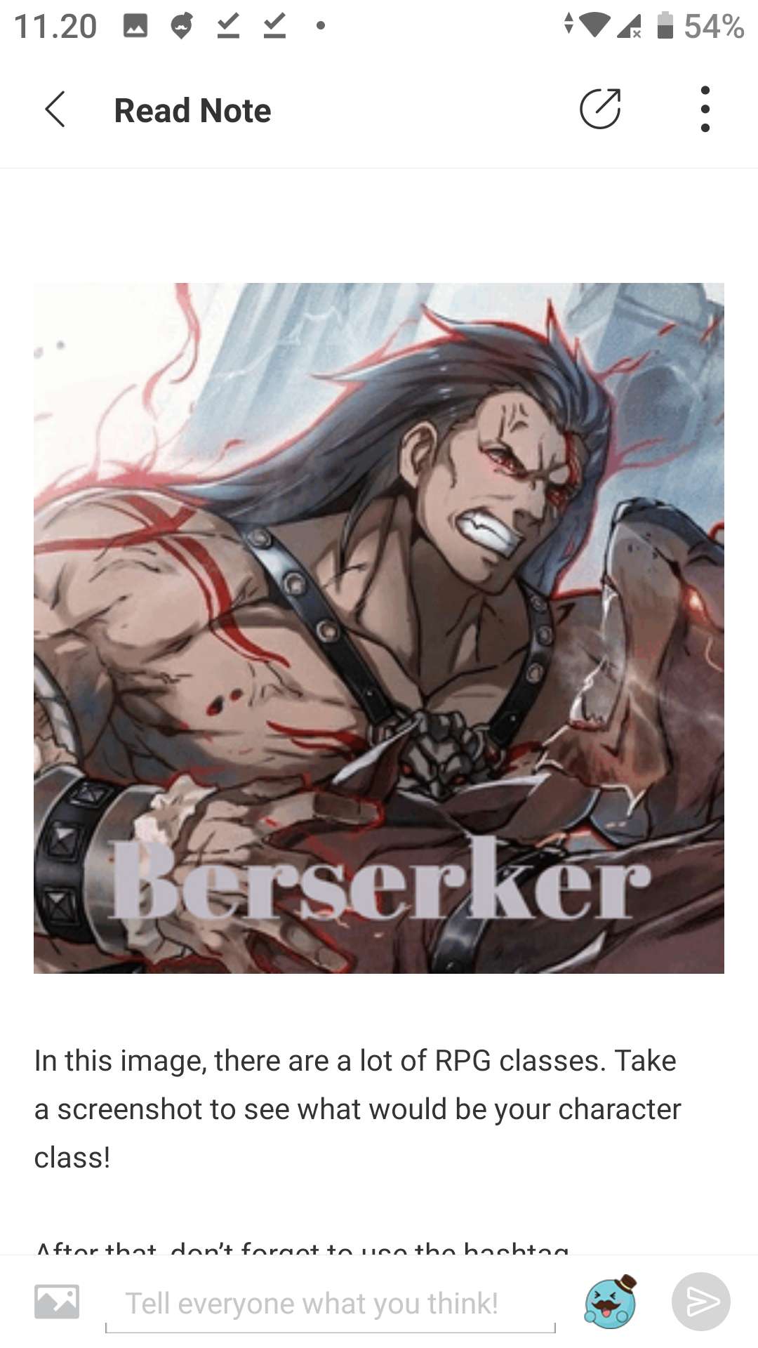 i was a berserker so yeah nice - QooApp User Notes