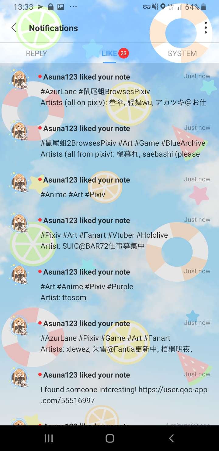 Thank you for all the likes 💖 - QooApp User Notes