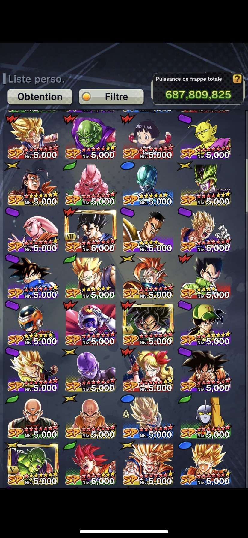 Compte Dokkan Battle Global – 950+ Jours De Connexion – Android/iOS